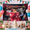 Cristiano Ronaldo Custom Your Name Wall Decor Tapestry Art For Pet Memorial Birthday Wedding Party Backdrop Family Gift