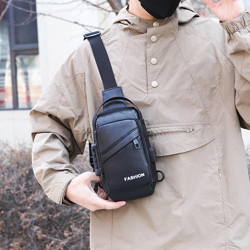 Мужская нагрудная сумка, сумка через плечо, новый повседневный рюкзак на одно плечо большой вместимости, модный, многофункциональный и трендовый спортивный