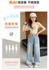 Girls' pants summer thin style children's bright diamond jeans 2026 new stylish big children's good-looking straight leg wide leg pants