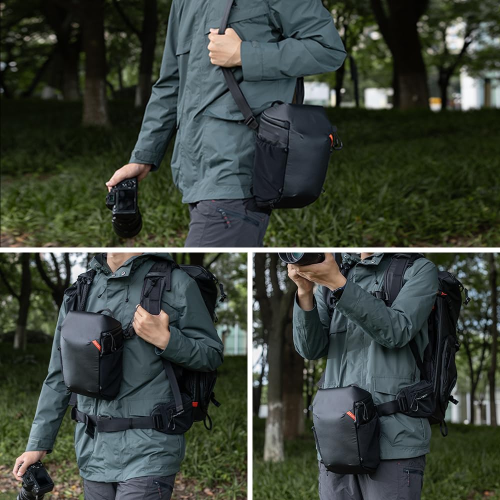 PGYTECH Camera Top Loader Expandable Camera Bag PGYTECH Top Loading with Dividers and Shoulder Chest Waist Bag - Bag, Expandable, Lightweight,