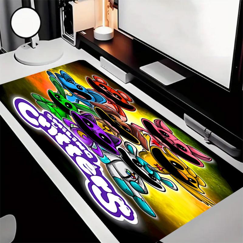 Smiling Critters Theme Premium Non-slip Mouse Pad with Stitched Edges,Durable Rubber Material,for Desktop & Gaming Great Gifts