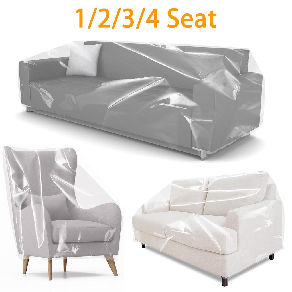 Couch Cover Pet Plastic Cover Transparent Cat Scratch Protector Waterproof Sofa Cover for Protection Against Cat Dog Clawing