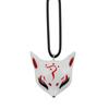 YUYAKESHI Fox Pendant Necklace, Cosplay, Handmade Fox Amulet, Increases Protection, Adjustable Length, Gift, Mask Cosplay (Red)