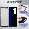 VIETAO Crazy Horse Plain PU Leather Mobile Phone Case with Temper Glass for Samsung Galaxy Z Fold 6 Fold 5 Fold 4 Fold 3 Fold 2