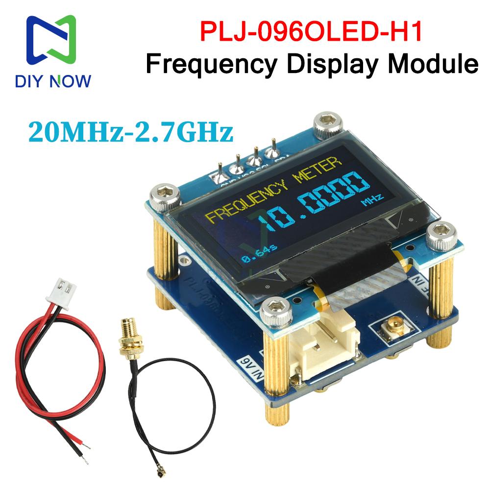 PLJ-096OLED-H1 Радиочастотомер 20 МГц - 2,7 ГГц OLED-дисплей частоты и сигнала Частотомер для любительских радиопередатчиков
