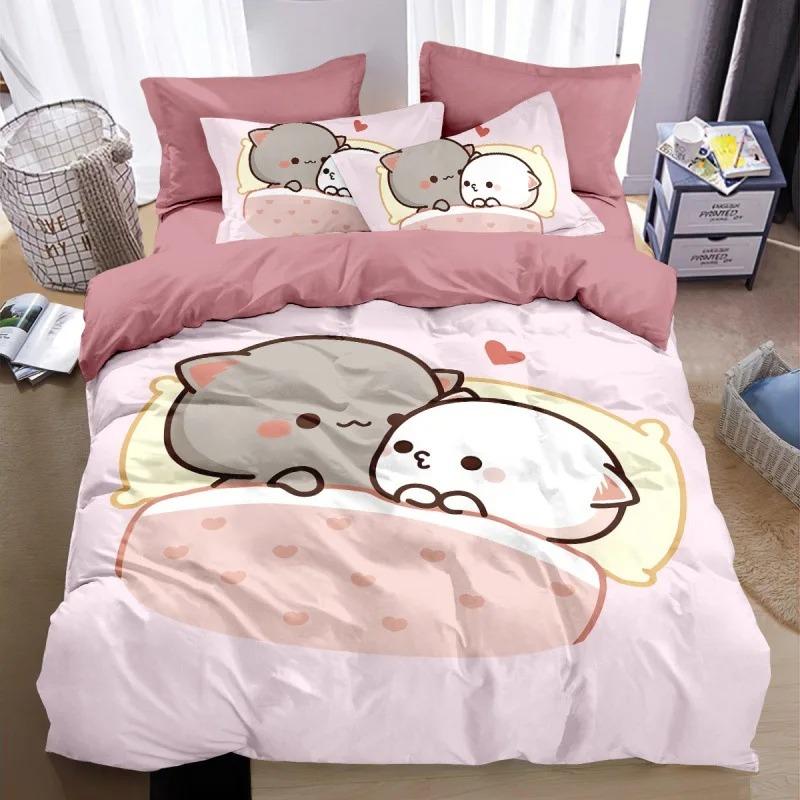 Cute Cartoon Bubu Dudu Bear Duvet Cover Set Bedding Set kids Boy Girl Bedroom Decoration 2/3pcs set Single Double Large Size