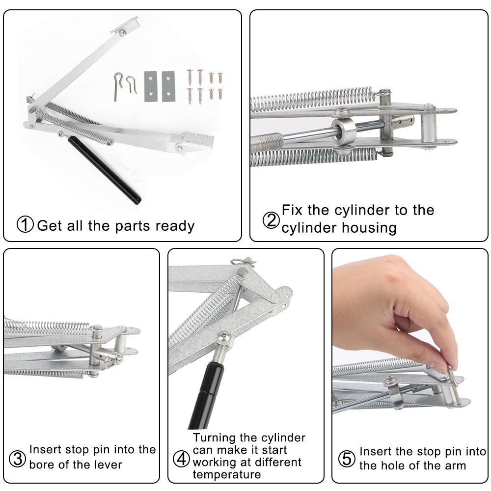 Вентиляция теплицы алюминиевый автоматический садовый инструмент с двойной пружиной солнечный теплочувствительный вентиляционный открыватель окна сельскохозяйственный