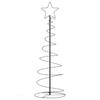 Vidaxl Stożkowa Choinka Z Lampek, 100 Ciepłych Białych Led, 150 Cm