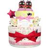 KanonBabys Diaper Cake for Baby Shower 2 Medium 6001 Girls, Gigi, Gift, Tier, Size,