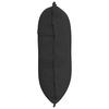 Back Pillow Black 60 x 50 cm Microfiber Fabric