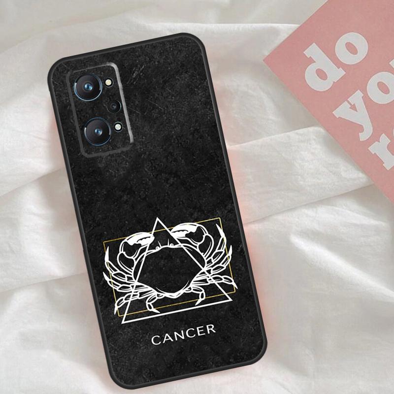 Чехол со знаком зодиака для Realme C65 C67 C71 C63 C61 C55 C51 C53 C35 C75 11 12 13 14 15 Pro Plus GT6 GT7 Pro