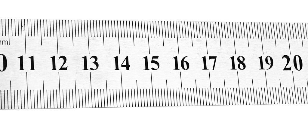 Ruler 75 cm, stainless steel
