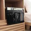 Bedside Organiser 4 Pocket Bed Sofa Hanging Storage Bag Holder Pouch for Book Phone Glasses TV Remote(Black)