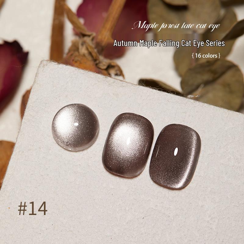 Гель-лак Baoshiman Кленовый Лес Кошачий Глаз - 2025 Блестящие Стеклянные Бусины Шелковый Нейл-арт