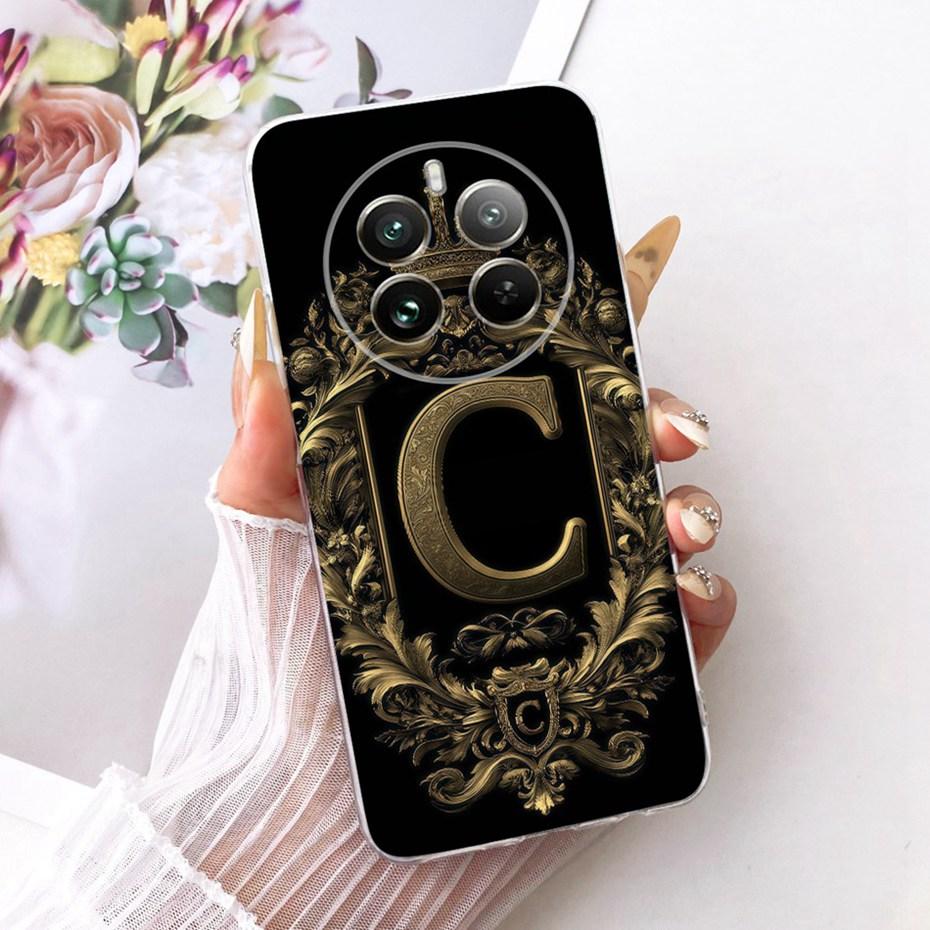 Модный Чехол-буквы Корона Для Realme 12 Pro+ / 12 Pro Мягкий Силиконовый ТПУ Задняя Крышка Для Realme 12Pro Plus 5G Чехлы для Телефона