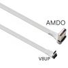 Белый 5см прямой вверх вниз влево вправо под углом 90 градусов USB Micro USB папа на USB папа Data Charge разъем Кабель для планшета