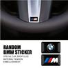 BBJC4 4pcs 16/17/18/19mm Car DIY Decor Stickers For BMW M Performance M3 G20 E36 X6 G30 X3 M5 Soft Adhesive Ornament Modified Decals