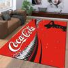 Coca-Cola Red Silhouette Carpet suitable as a non-slip mat for the living room or bedroom sofa