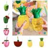 Strawberry Pineapple Water Bottle Watermelon Lemon Drinkware Creative Straw Cup Summer