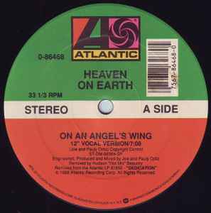 12-дюймовая пластинка HEAVEN ON EARTH - На крыле ангела 086468 Atlantic 1988 Япония Танцевальная и электронная Б/У