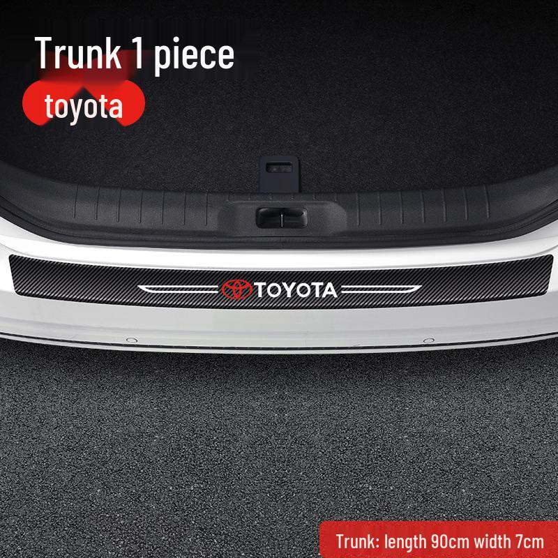 Накладки на пороги и защита багажника для моделей Toyota: Corolla, Levin, Camry, Highlander, RAV4