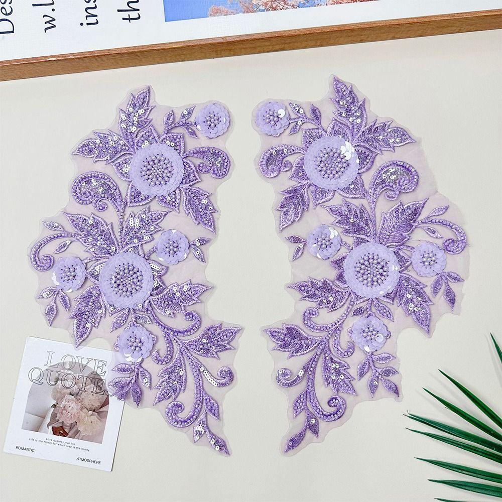 Nail Bead Bead Lace Multi Colored Handmade Lace Performance Costume Accessories Wedding Dress