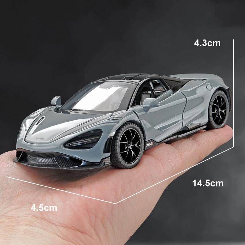1/32 Mclaren 765LT Серия Суперкаров Металлический Литой Модель Автомобиля Книжный Шкаф Библиотеки Декорации Подарки для Друга Коллекция Хобби