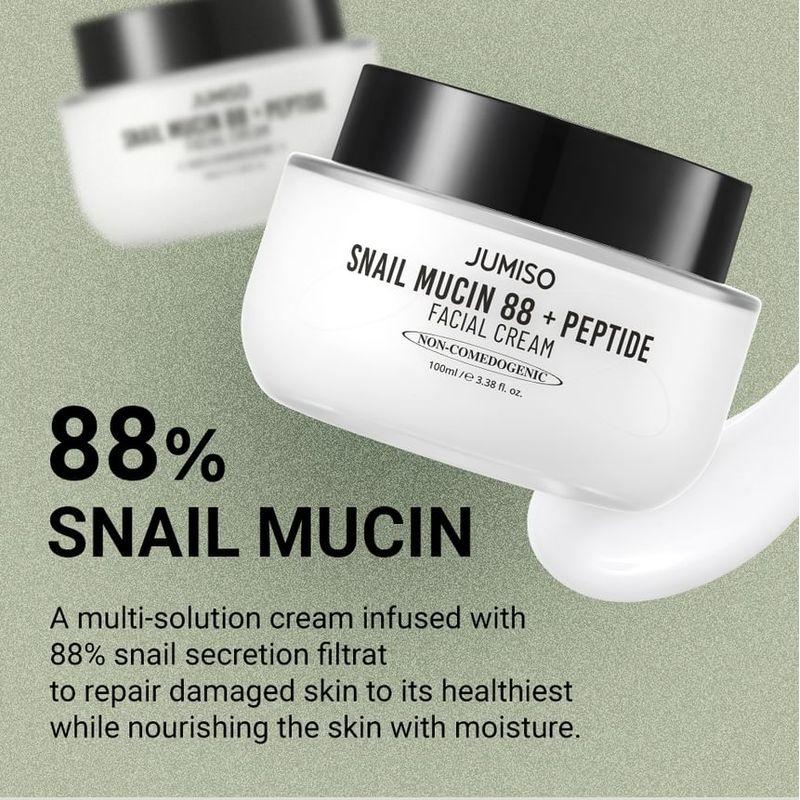 JUMISO - Snail Mucin 88 + Peptide Facial Cream Mini Bundle Set