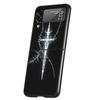Кибер-сигил Cross Line Жесткий ПК чехол для телефона Samsung Galaxy Z Flip 7 6 5 4 Черная крышка для Galaxy Z Flip 3 Складные чехлы Сумки