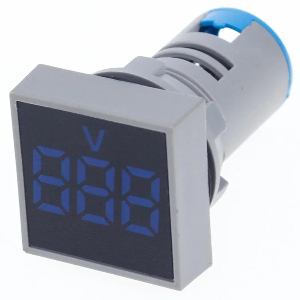 60-500V AC Panel LED Voltmeter Indicator Light LED Digital Voltmeter Digital Voltage Meter