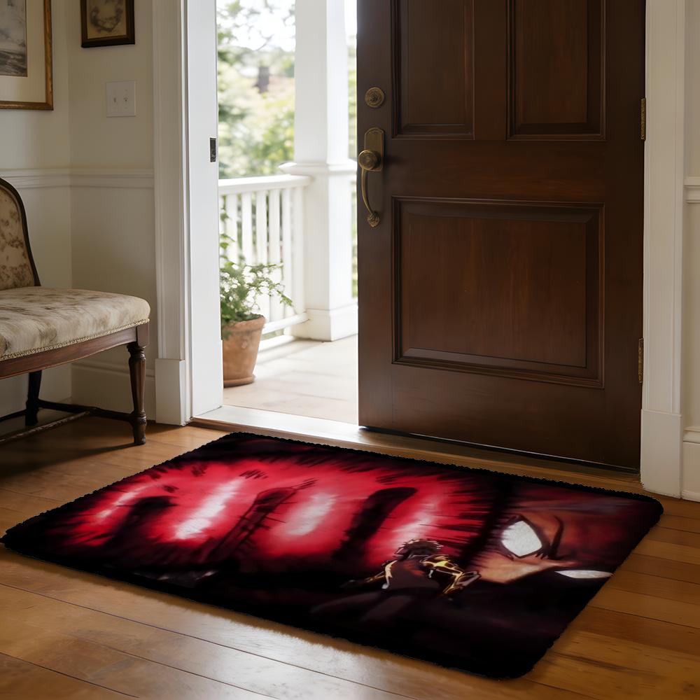 Floor Mat Soft Flannel Rug Non Slip Absorbent Mat for Bathroom Bedroom Home Decor Anime Hot O One Punch Man