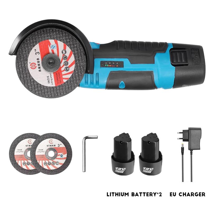 12 В угловая шлифовальная машина литиевая электрическая аккумуляторная ручная шлифовальная полировальная шлифовальная мини-машинка для резки электроинструменты
