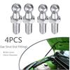 4pcs Universal Silver Boot Bonnet Gas Strut Bar End Fitting 10mm M8 Ball Pin Joint Valve Spring