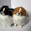 Simulated Plush Sheepdog Model Lifelike Mini Dog Toy Stuffed Animal Doll Home Office Desktop Decoration Ornament