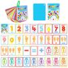 36 цифровых карточек когнитивного образования, детская арифметика, цифровое сопряжение, карточки раннего образования детей, карточки взаимодействия родителей и детей