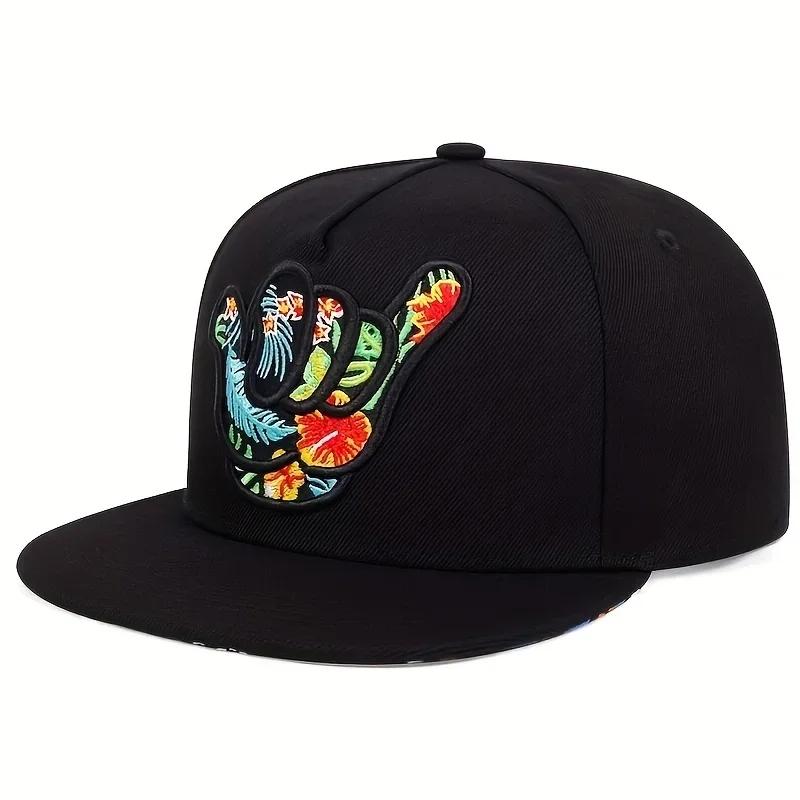 Hip-Hop Stitching Embroidered 666 Fingers Neutral Gender Women Men For Hats Spring And Autumn Outdoor Adjustable Sports Casual Baseball Caps