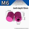 M4 Color Aluminum Alloy Extended Handle Hand-Tightened Single Hole Nut