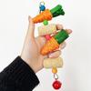 Parrot Toys Grass Woven Corn Vine Ball Carrot Cork Chewing Toy Bird Cage Accessories For Cockatiel Hamster Rabbit