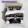 Ronaldo's Football Player Celebration Bedding Set, Breathable Duvet Cover with Pillowcases, Soft Bed Linen for Bedroom Home Decoration, Perfect Festiv