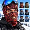 3D Printed Skull Demon Print Funny Ski Mask Full Coverage Novelty Headwear  Outdoor/Cycling/Pranks
