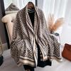 Winter Scarf Women'S Temperament Versatile Scarf Double-Sided Imitation Cashmere High-End Warm Shawl Long Scarf