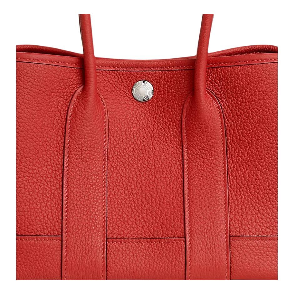 HERMES Neo Garden Togo Calfskin Handbag Mini Women's O5 Rouge Radieux Sunshine Red H086729CKO5