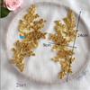 2Pairs Gold Embroidery  Lace Bridal Sewing  Crafts