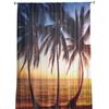 Закат кокосовая пальма пляж занавеска тюль для окна для гостиной спальни кухни оформление окна украшения шторы