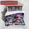 3pcs Duvet Cover Set (1*Duvet Cover + 2*Pillowcase, Without Core), Custom Name Jinx Pattern Bedding Set, Home Bedroom Decor Gift