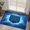NSW Blues Design Crystal Velvet Carpet Cozy Non?Slip Printed Rug For Bedroom Living Room Entrance
