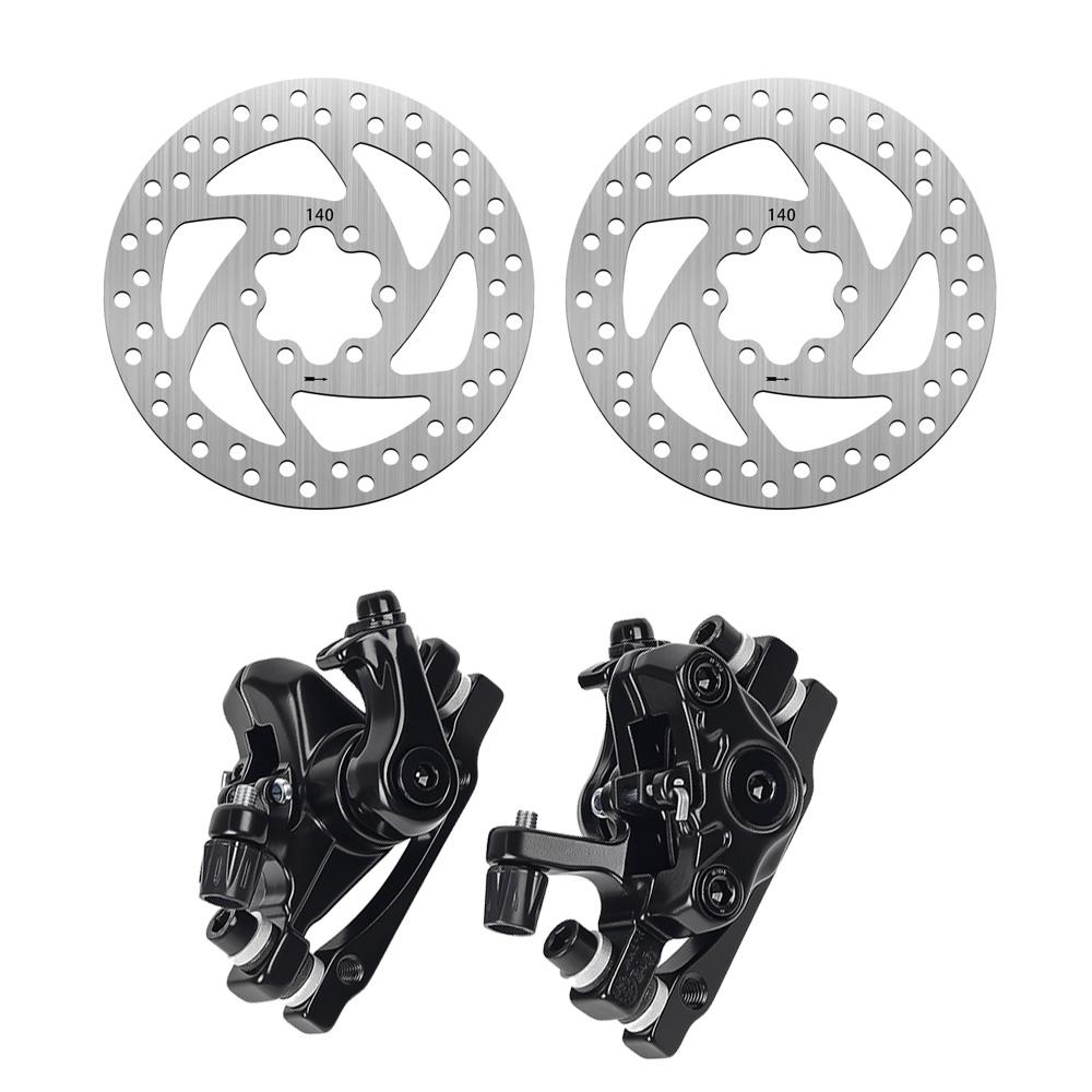 Front Rear Disc Brake Caliper with 140mm Brake Disc for Xiaomi 6 Ultra Electric Scooter Brake Repair Parts Replacement