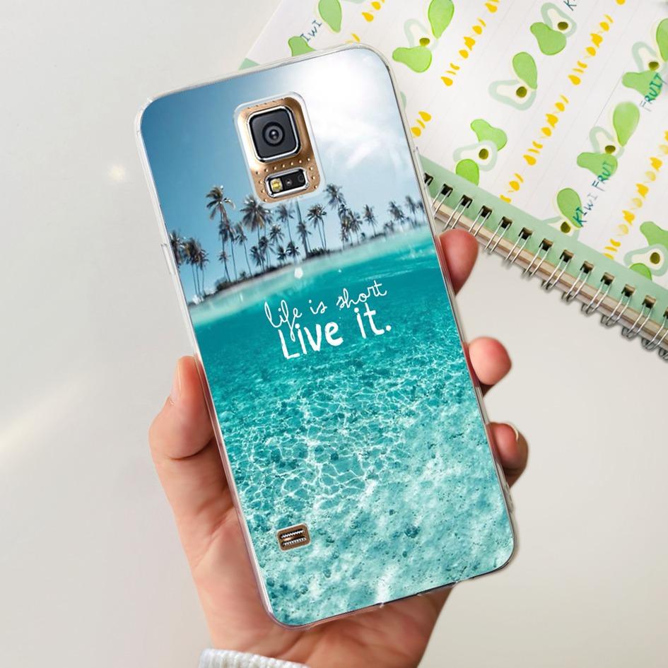 For Samsung S5 Case Cute Cartoon Soft Silicone Phone Back Cover For Samsung Galaxy S5 S 5 i9600 TPU Bumper on Galaxy S5 Neo Capa