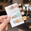 Fashion Acrylic Pearl Hair Clips Set Sweet Flower Hair Barrettes For Women Girls Korean Geometric Hair Accessories Jewelry