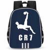 Рюкзак Cr7 Печать Высокой Четкости Большая Вместимость Многофункциональный Молния Oxford Защита Спины Легкий Рюкзак
